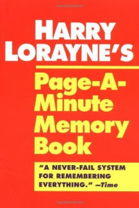 Image of Harry Lorayne's Page-a-Minute Memory Book