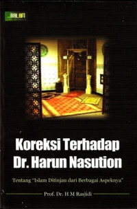 Image of Koreksi Terhadap Dr. Harun Nasution
